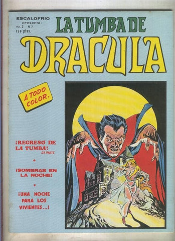 La Tumba de Dracula-Mundicomic: volumen 2 numero 7 (numerado 6 en trasera)