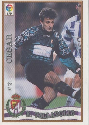 Cromo Liga 97/98: Real Valladolid numero 131: Cesar