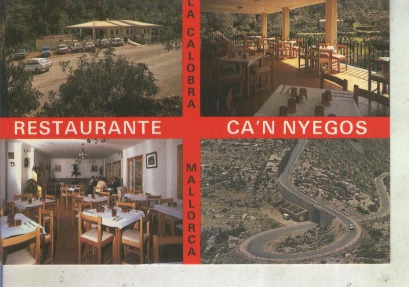 Postal 012412: Vistas varias del restauranjte Can Nyegos en La Calobra, Mallorca