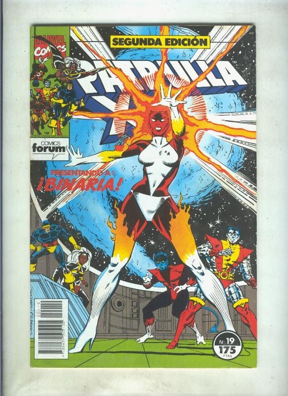 La Patrulla X volumen 1 segunda edicion numero 19 (numerado 2 en trasera)