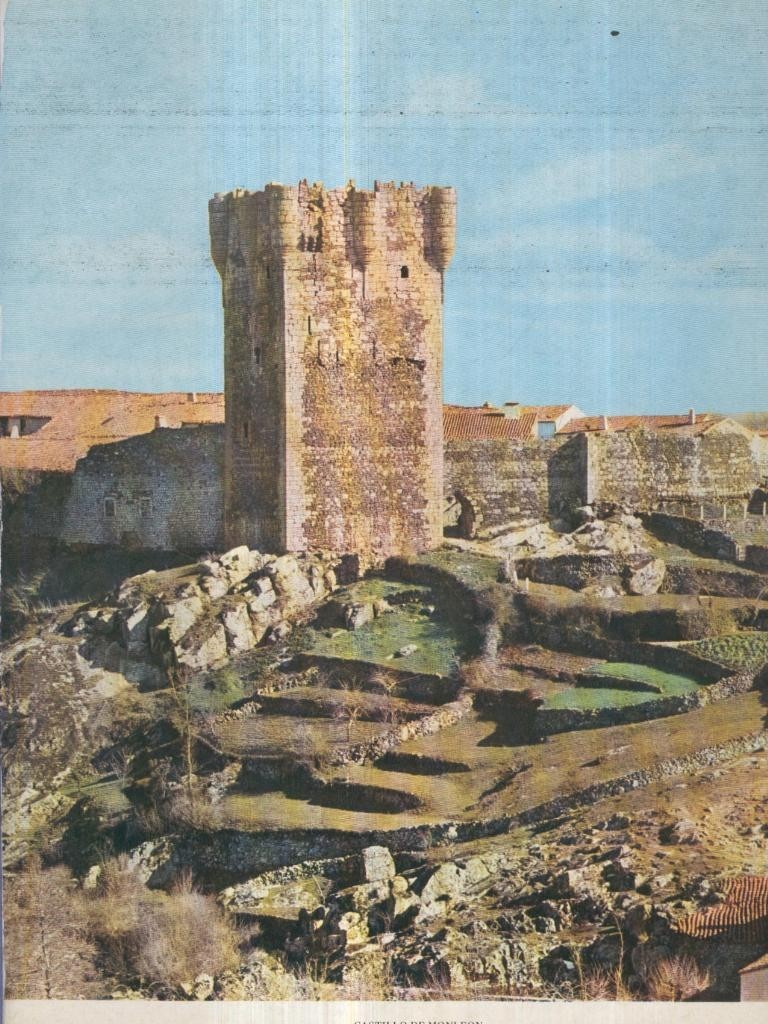 Lamina Castillos de España Edicion 1967 No.059: CASTILLO DE MONLEON (SALAMANCA)