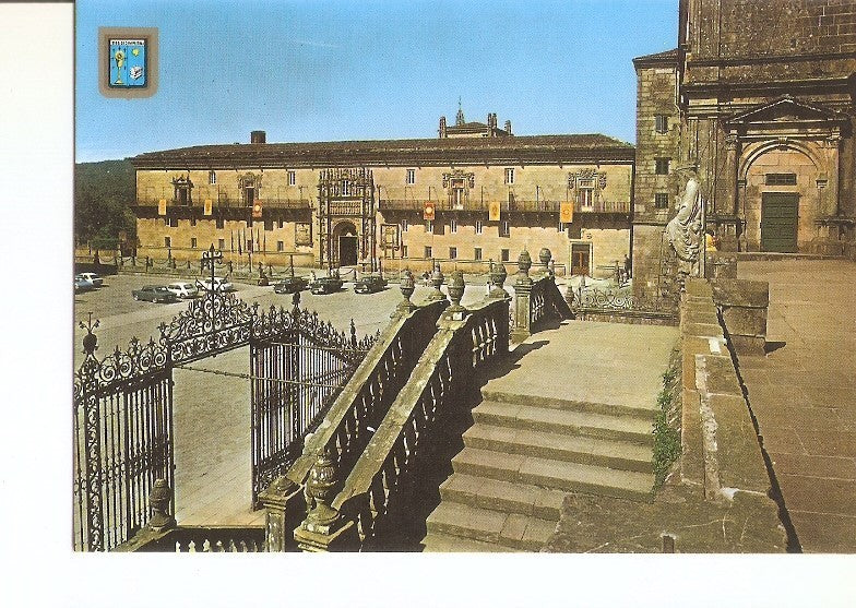 Postal 020655 : Hostal de los Reyes Catolicos. Escalera de la Catedral - Santiago de Compostela