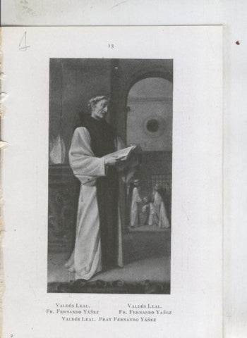 Museo de pinturas de Sevilla: lamina 01: Fray Fernando Yañez de Valdes Leal