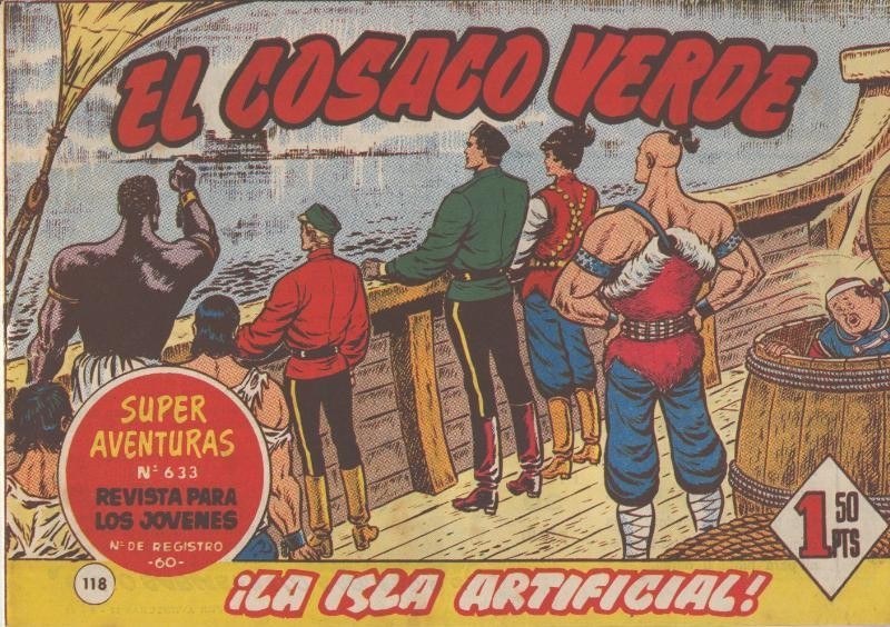 El Cosaco Verde original numero 118: La isla artificial