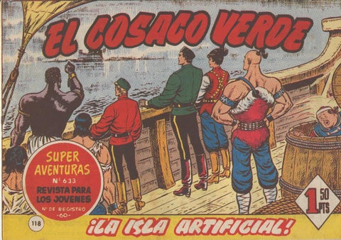 El Cosaco Verde original numero 118: La isla artificial