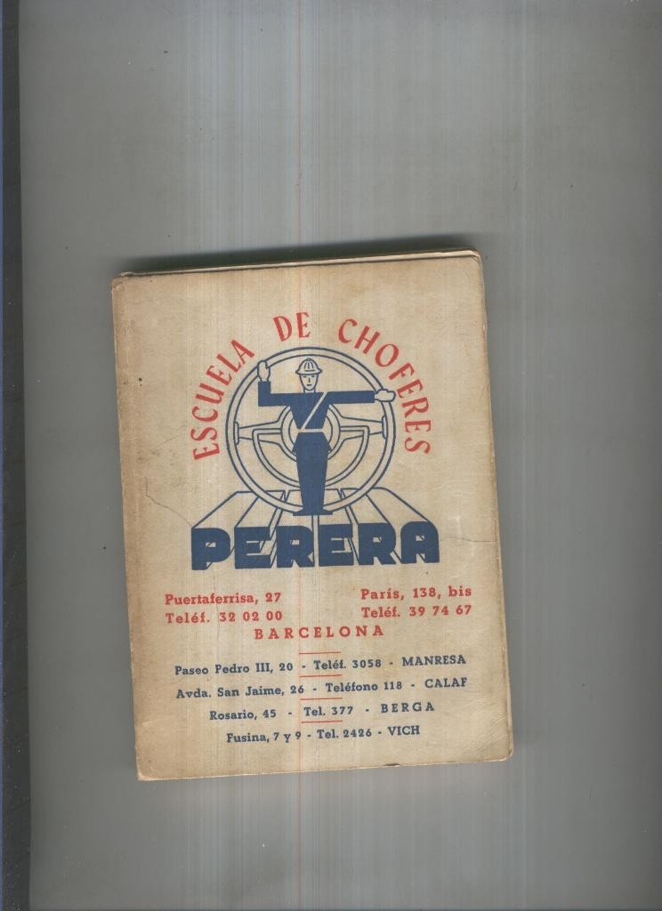 Cartilla de enseñanza para conductores de automoviles