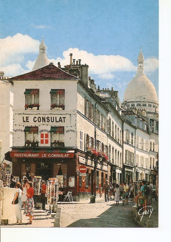 Postal 040138 : Montmartre. La rue Norvins et le dome de la basilique du Sacre-Coeur
