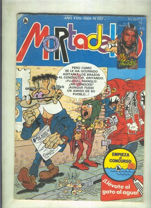 Super Mortadelo numero 257 (numerado 1 en trasera, pegatina en cubierta)