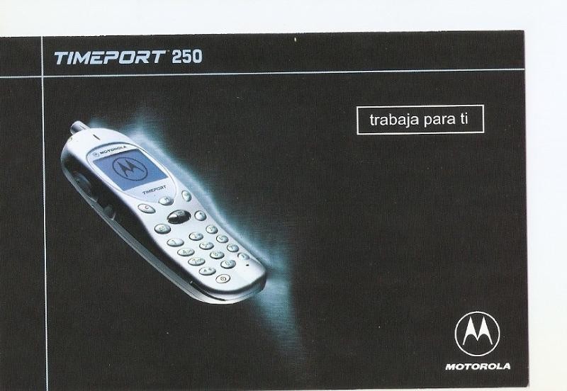 Postal (post card) 023778 : Anuncio Motorola Timeport 250