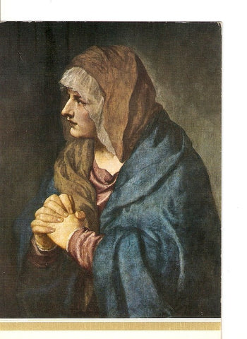 Postal 022081 : La Dolorosa, Tiziano museo del Prado