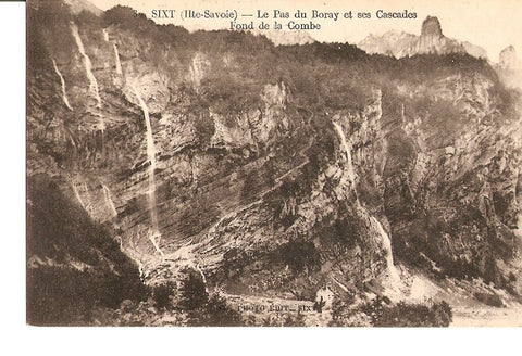 Postal 027038 : Sixt (Hte Savoie), Le Pas du Boray et ses Cascades Fond de la Combe