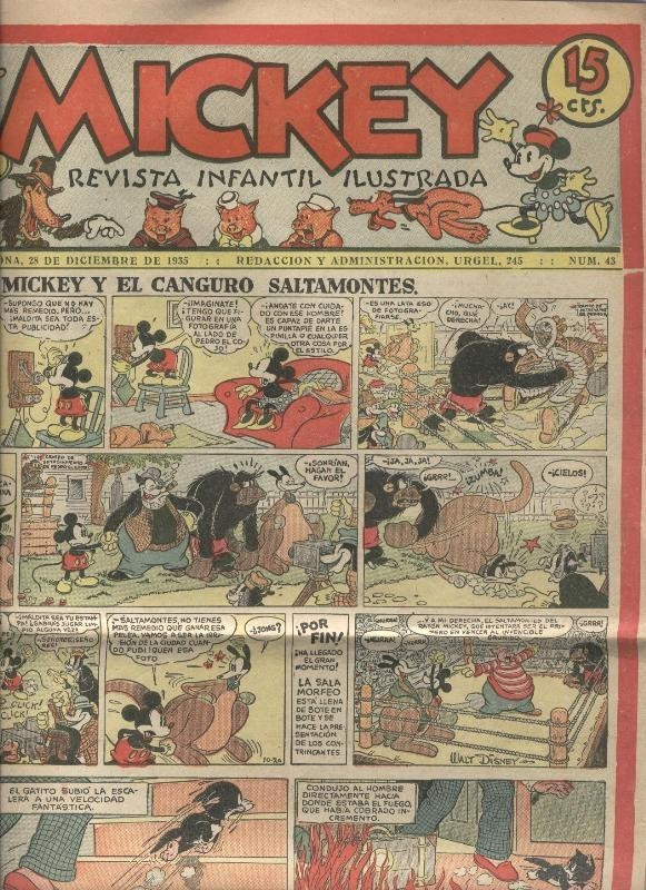 Mickey numero 43 del 28.12.1935