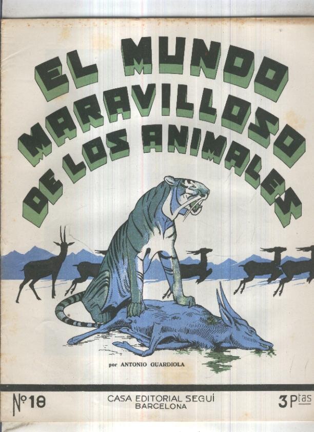 El mundo maravilloso de los animales numero 18: Puma, jaguar y tapir, Ciervos y gamos