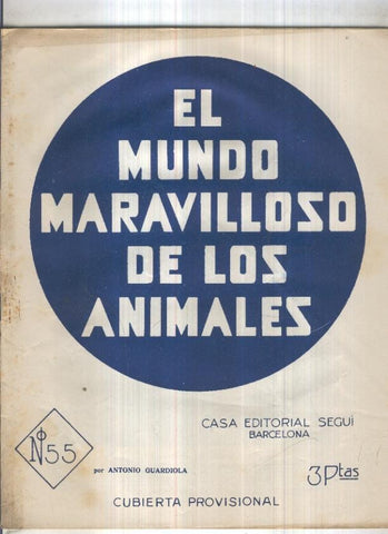 El mundo maravilloso de los animales numero 55: Los desdentados