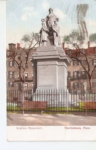 Postal 035660 : Soldiers Monument. Charlestown Mass.
