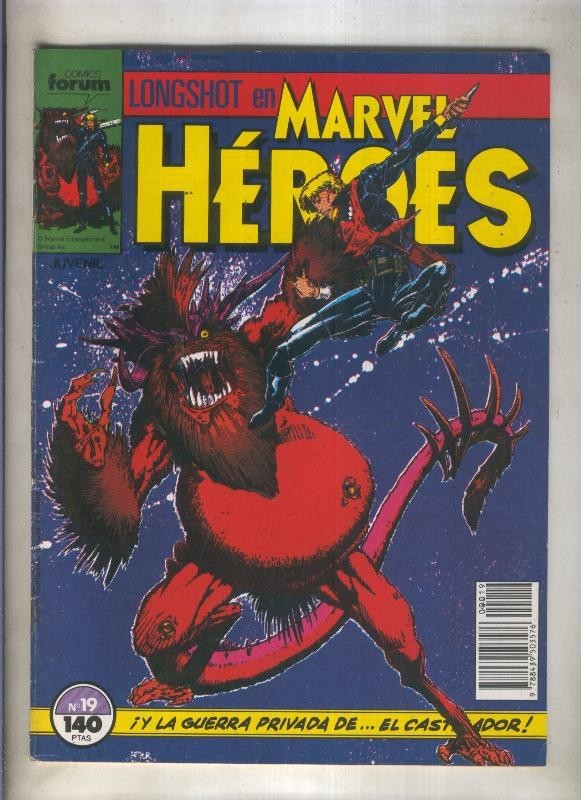 Marvel Heroes numero 19: Longshot  (numerado 2 en trasera)