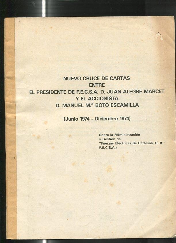 Nuevo cruce de cartas entre D.Juan Alegre Marcet y D.Manue Mª Boto Escamilla