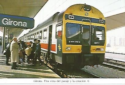 POSTAL 55125: Estacion elevada de Girona. 19 febrero 1993