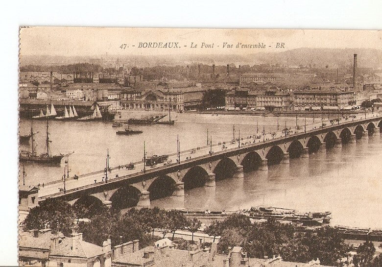 Postal 035886 : Bordeaux. Le Pon - vue densemble