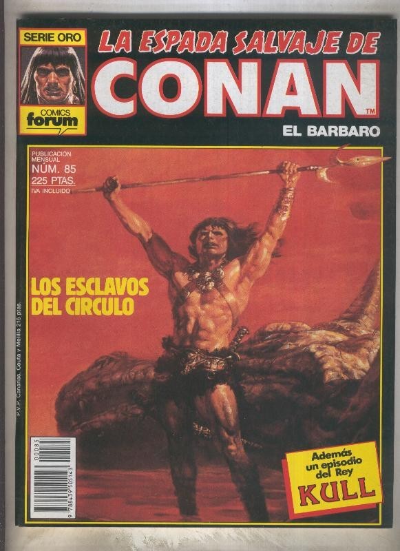 La Espada Salvaje de Conan primera edicion numero 085 (numerado 3 en trasera)