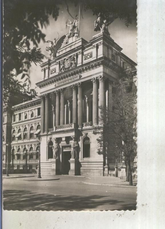 Postal 012935: Madrid, edificio del ministerio de obras publicas