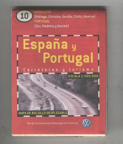 Mapa de bolsillo desplegable España y Portugal numero 10