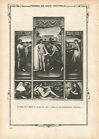 LAMINA 1407. ROMERO DE TORRES. El retablo del amor