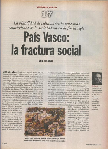Memoria del 98 fasciculo 17: Pais Vasco: la fractura social por Jon Juaristi