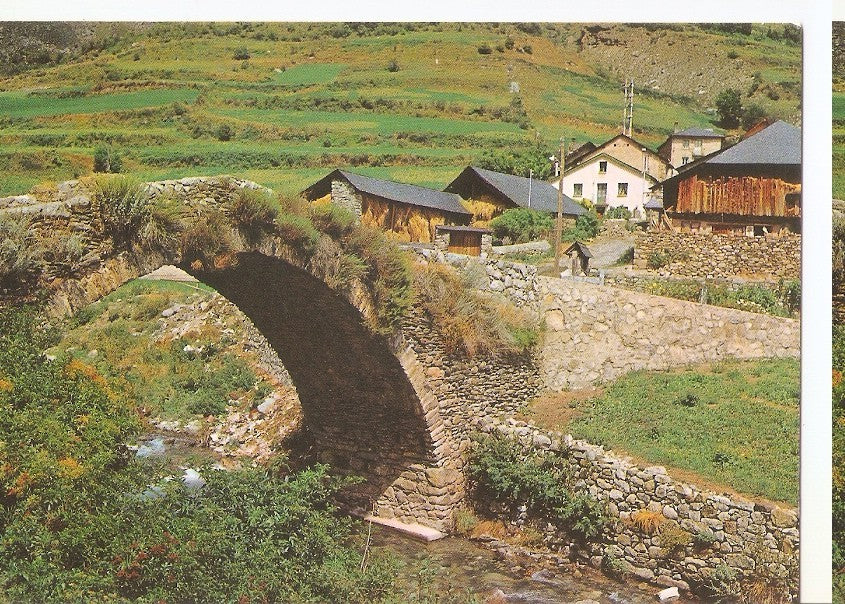 Postal 045563 : Pirineos Centrales. Espot. Puente Romanico