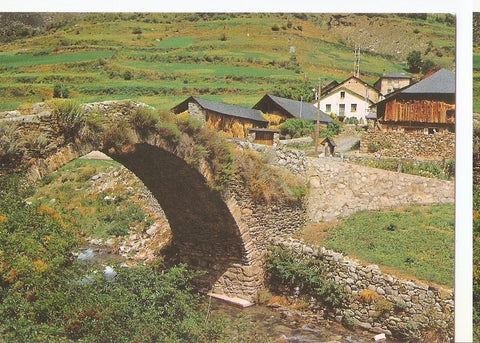 Postal 045563 : Pirineos Centrales. Espot. Puente Romanico