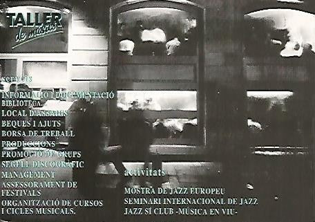 POSTAL PUBLICITARIA 55355: TALLER DE MUSICS. BARCELONA
