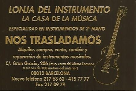 POSTAL PUBLICITARIA 55379: LONJA DEL INSTRUMENTO