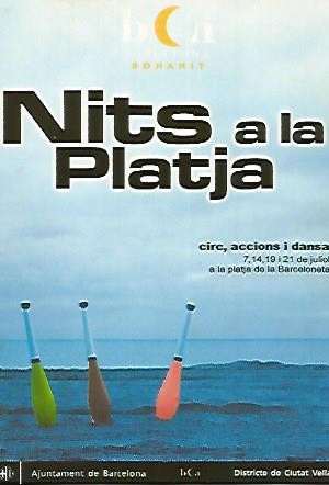 POSTAL PUBLICITARIA 55427: NITS A LA PLATJA