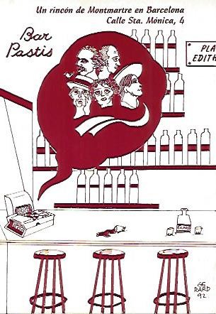 POSTAL PUBLICITARIA 55483: BAR PASTIS