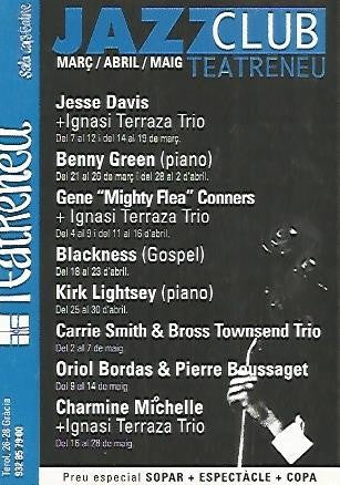 POSTAL PUBLICITARIA 55529: JAZZCLUB TEATRENEU