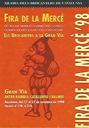 POSTAL PUBLICITARIA 55530: FIRA  DE LA MERCE 1998