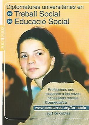 POSTAL PUBLICITARIA 55551: PERE TARRES. TREBALL SOCIAL I EDUCACIO SOCIAL