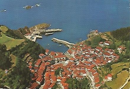POSTAL 55648: CUDILLERO. Vista aerea
