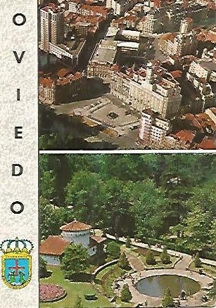 POSTAL 55668: OVIEDO. Vista aerea