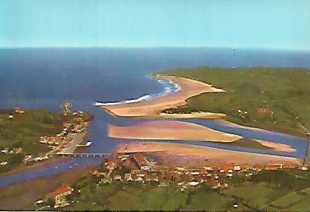 POSTAL 55702: SAN VICENTE DE LA BARQUERA. Vista aerea