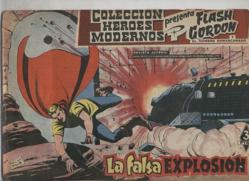 Flash Gordon-Heroes Modernos edicion 1958 numero 48: la falsa explosion
