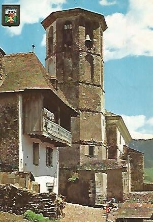 POSTAL 55826: VALL D ARAN. Iglesia de Arros