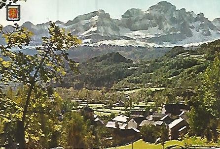 POSTAL 55886: VALLE DEL TENA. Vista parcial