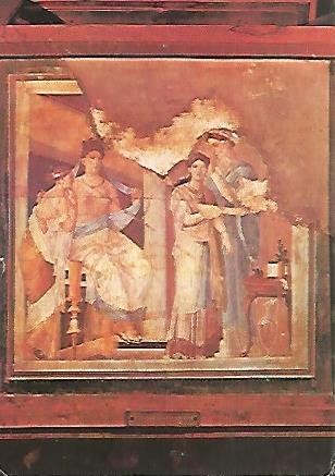 POSTAL 55927: Escena de la toma de habito de Escolano. Museo de Napoles
