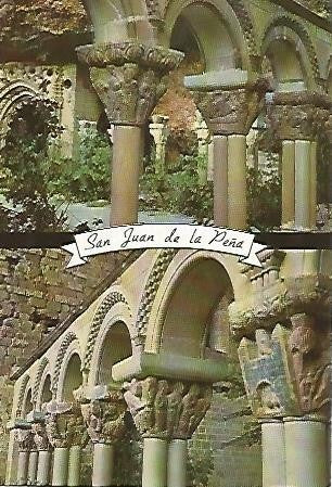 POSTAL 55942: SAN JUAN DE LA PEÑA. Claustro romanico