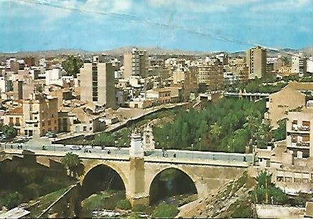 POSTAL 56077: ELCHE. Puentes de la Virgen y Calvo Soteloi