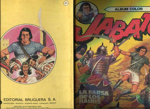 Jabato album color de 125 pts numero 11: la farsa de los hainis (numerado 2 en trasera)