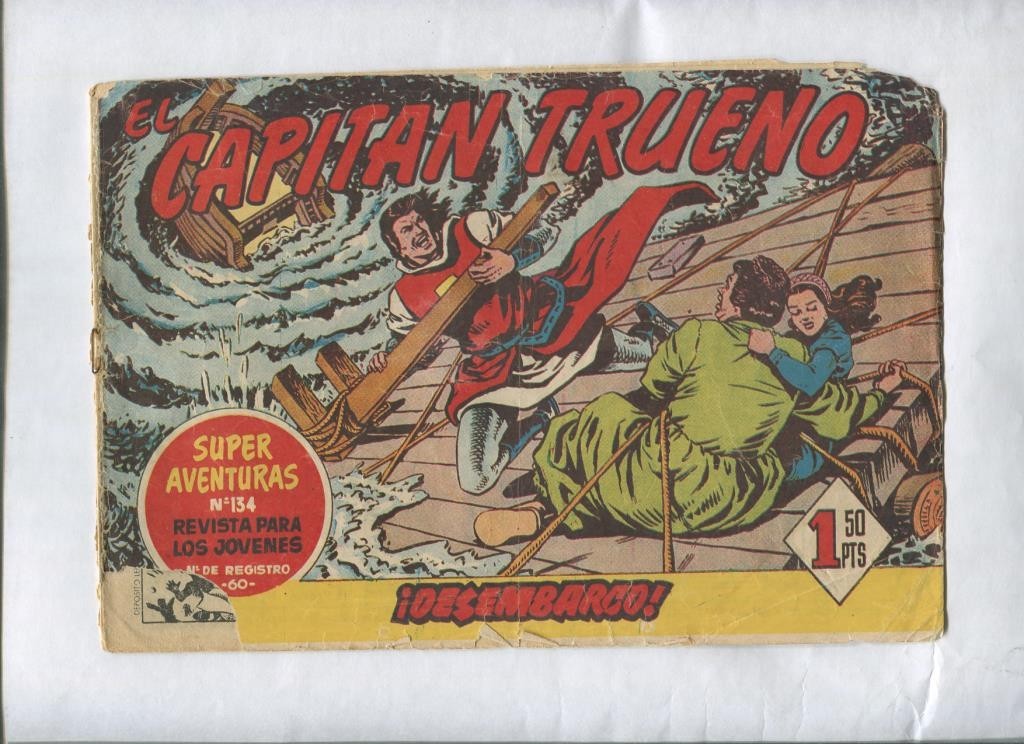El Capitan Trueno original numero 130: Desembarco (numerado 1 en trasera)