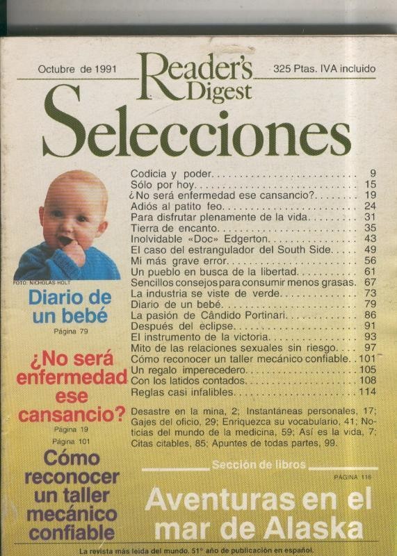 Selecciones del Readers Digest numero 611, octubre 1991