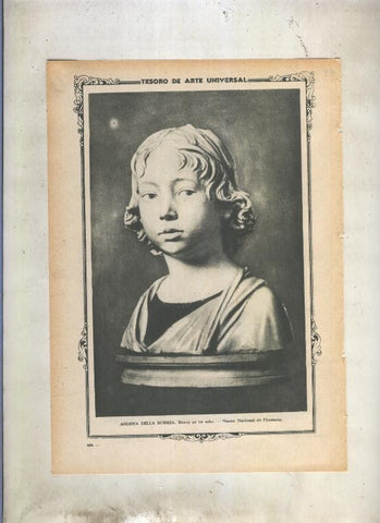 Lamina 049: Busto de niño de andrea della robbia